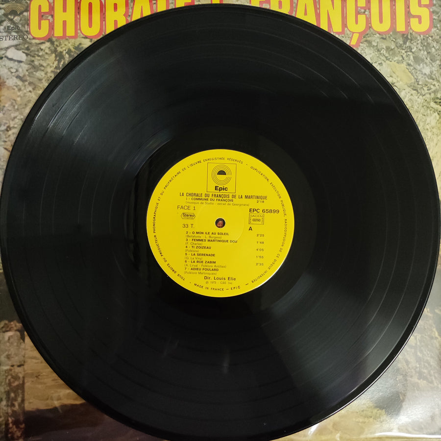 แผ่นเสียง La Chorale Du François - La Chorale Du François De La Martinique Vinyl VG+