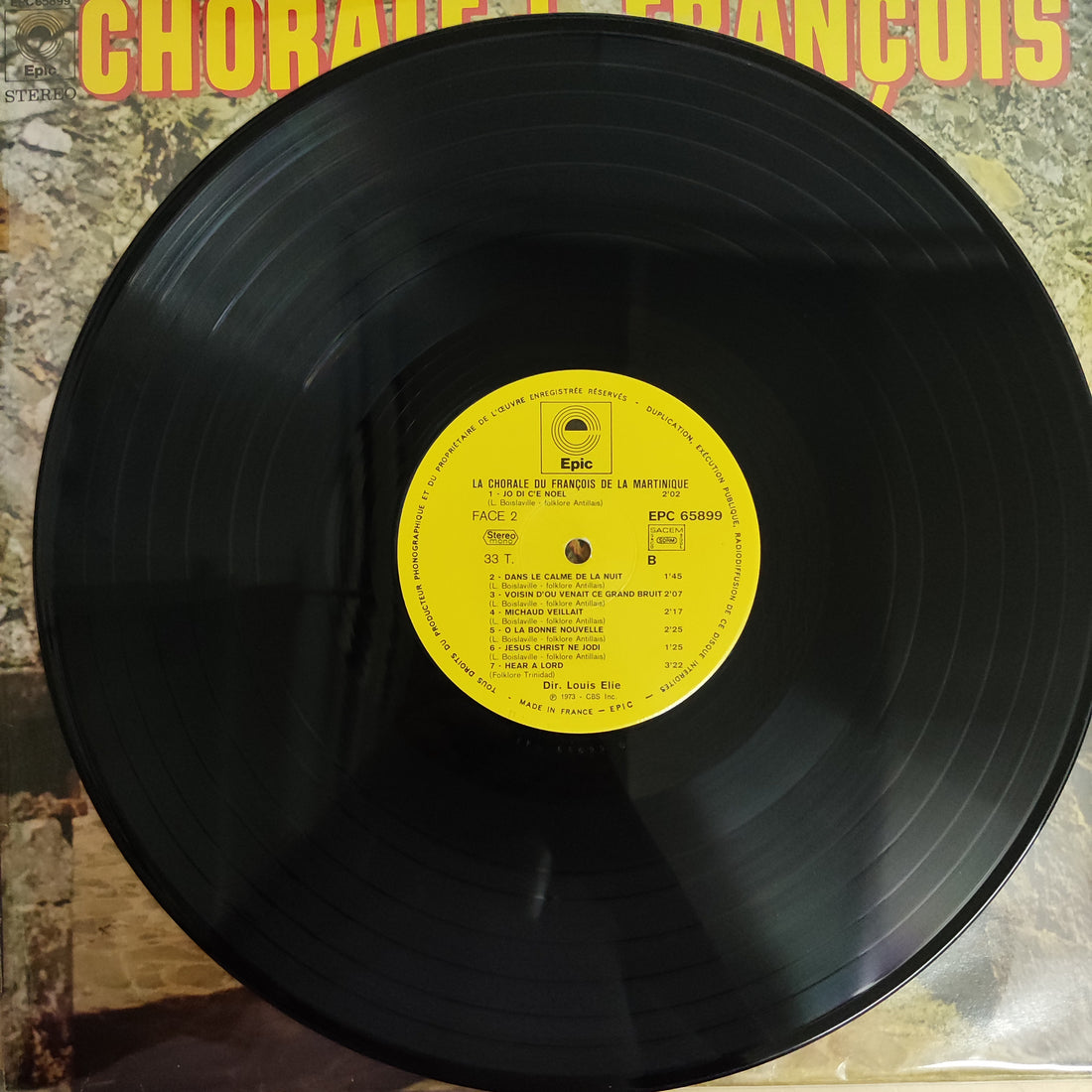 แผ่นเสียง La Chorale Du François - La Chorale Du François De La Martinique Vinyl VG+