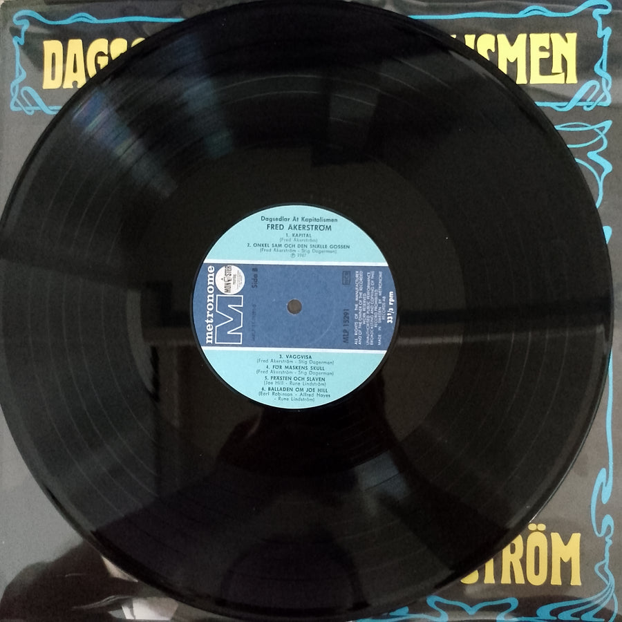 แผ่นเสียง Fred Åkerström - Dagsedlar Åt Kapitalismen Vinyl VG