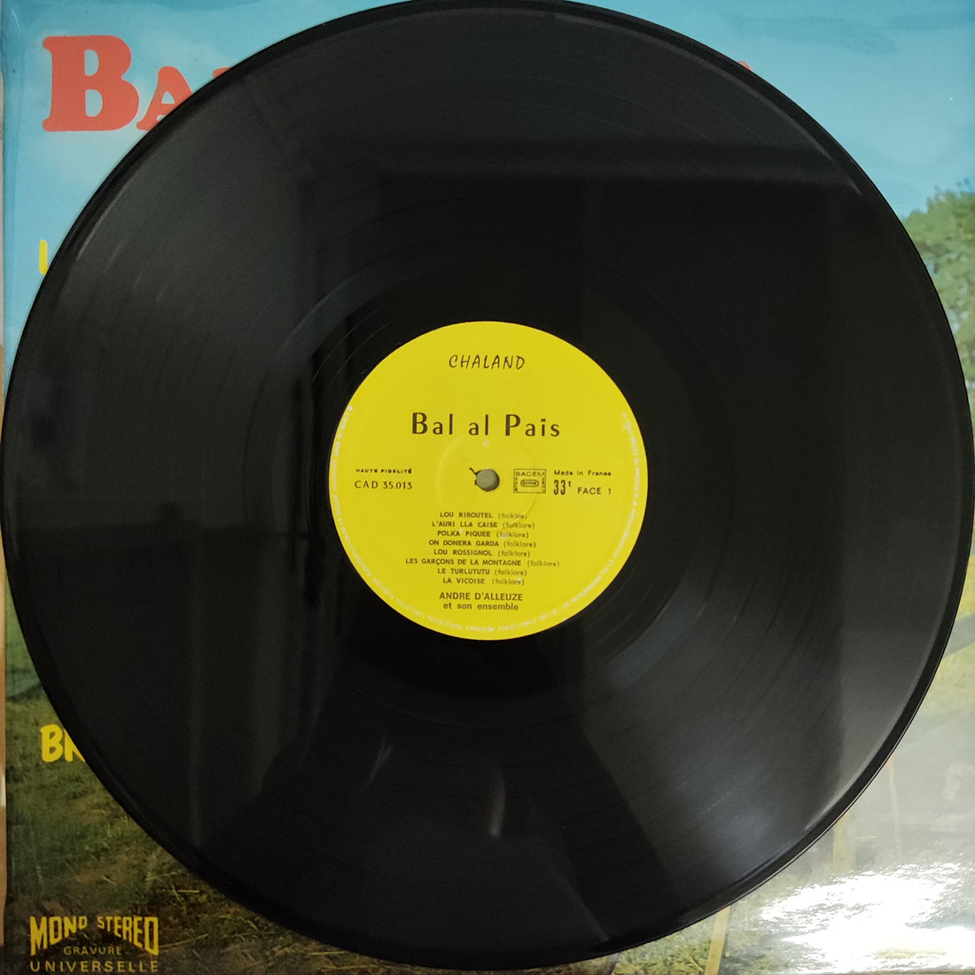 แผ่นเสียง André D'Alleuze Et Son Ensemble - Bal Al Pais Vinyl VG+