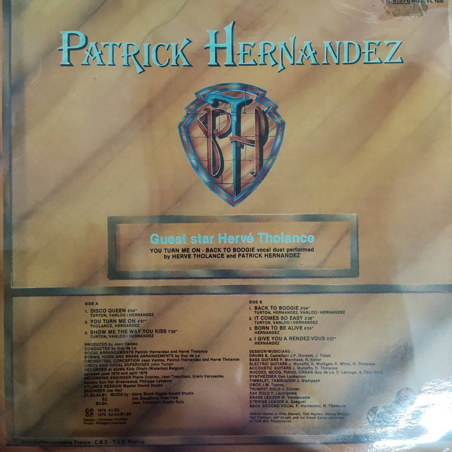 แผ่นเสียง Patrick Hernandez - Born To Be Alive Vinyl G