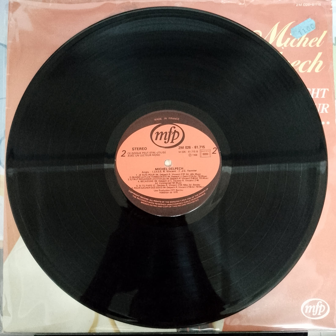 แผ่นเสียง Michel Delpech - Wight Is Wight / Je Suis Pour ... Vinyl VG+