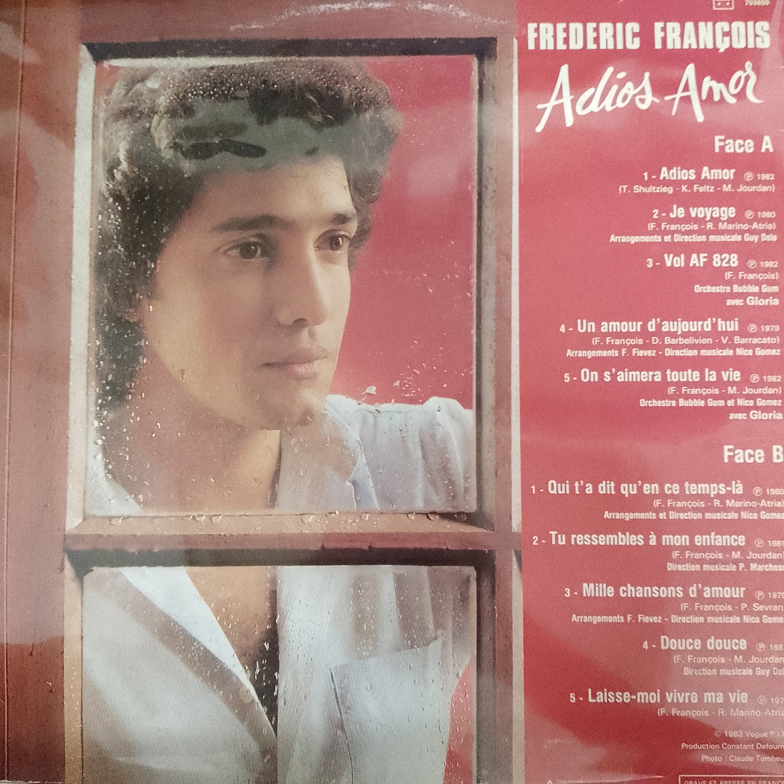 แผ่นเสียง Frédéric François - Adios Amor Vinyl VG+