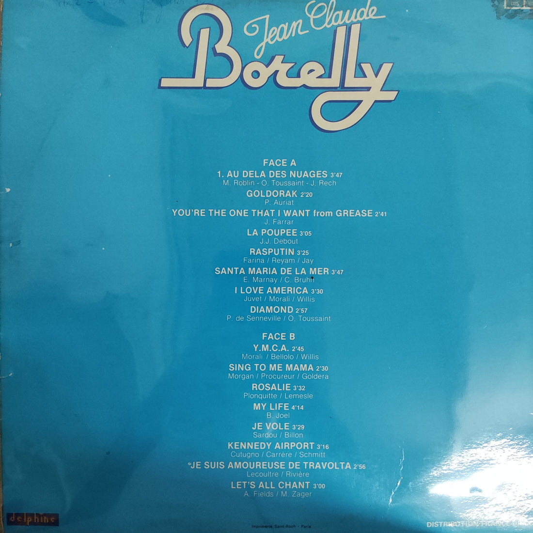 แผ่นเสียง Jean-Claude Borelly - Au Dela Des Nuages Vinyl VG+