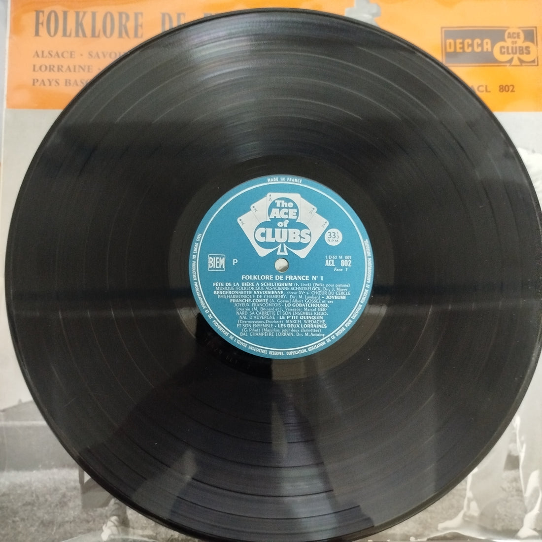 แผ่นเสียง Various - Folklore De France - 1 Vinyl VG+