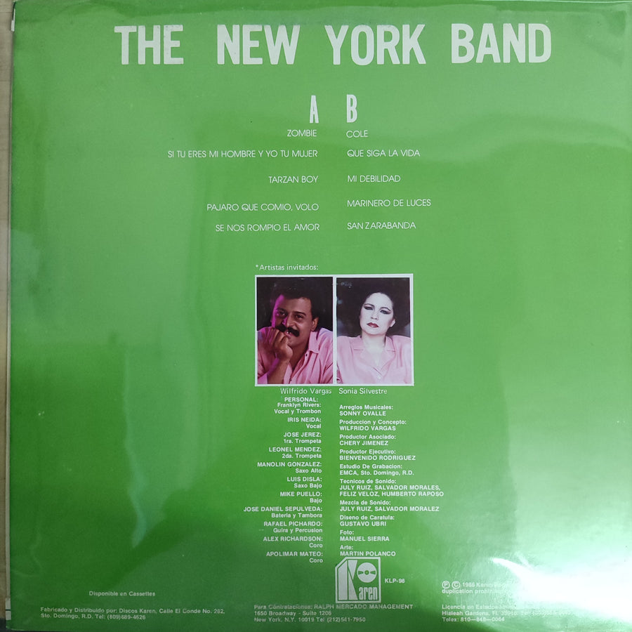 แผ่นเสียง The New York Band - Wilfrido Vargas Presenta Vinyl VG+