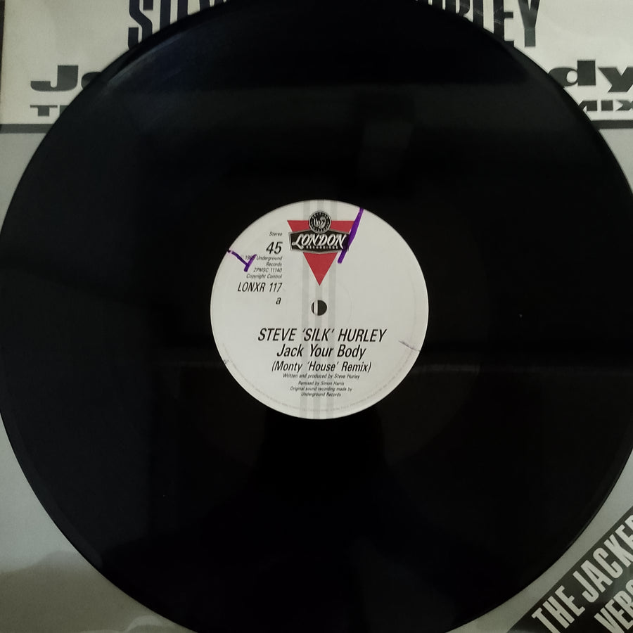 แผ่นเสียง Steve "Silk" Hurley - Jack Your Body The Monty 'House' Remix Vinyl VG+