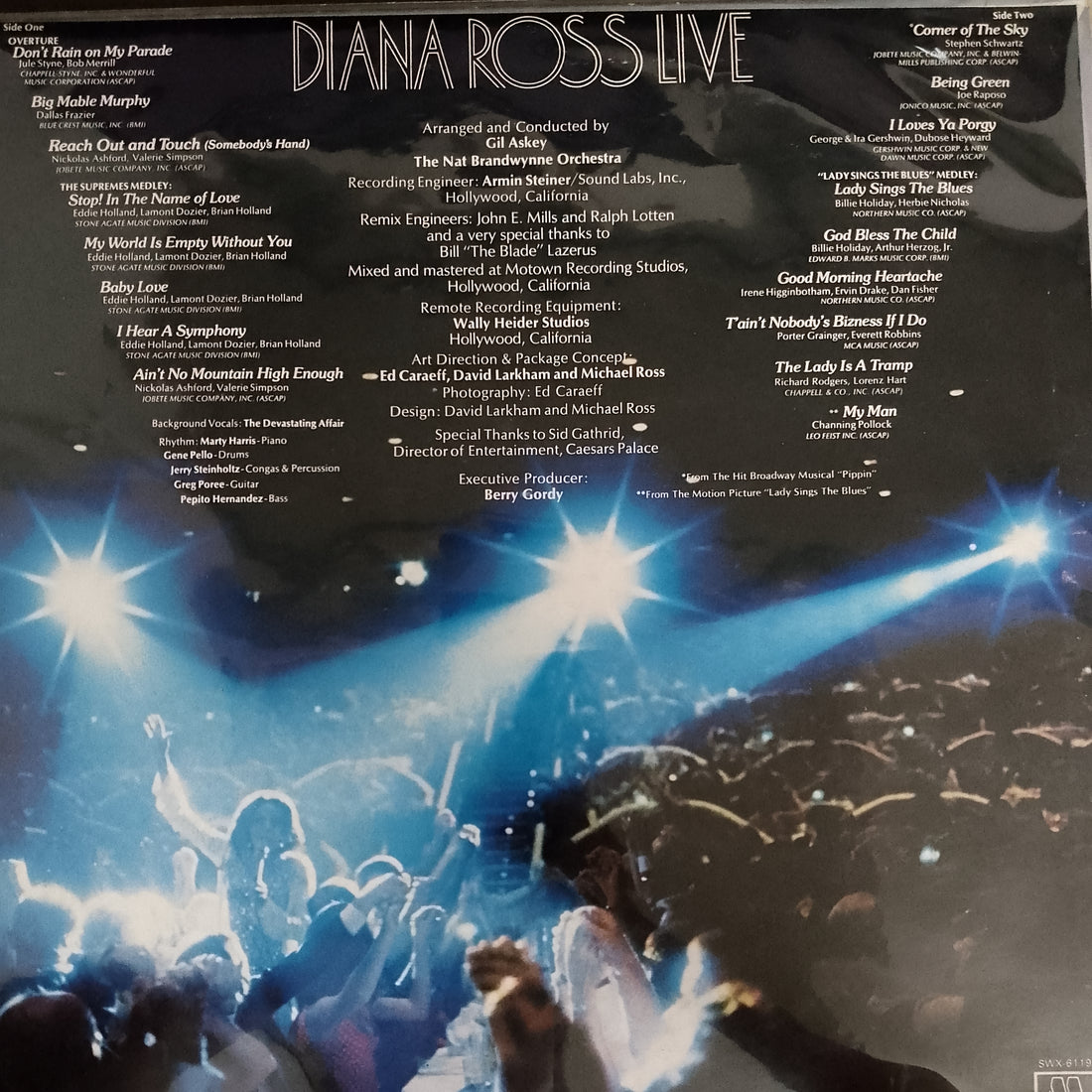 แผ่นเสียง Diana Ross - Diana Ross Live At Caesars Palace Vinyl VG+