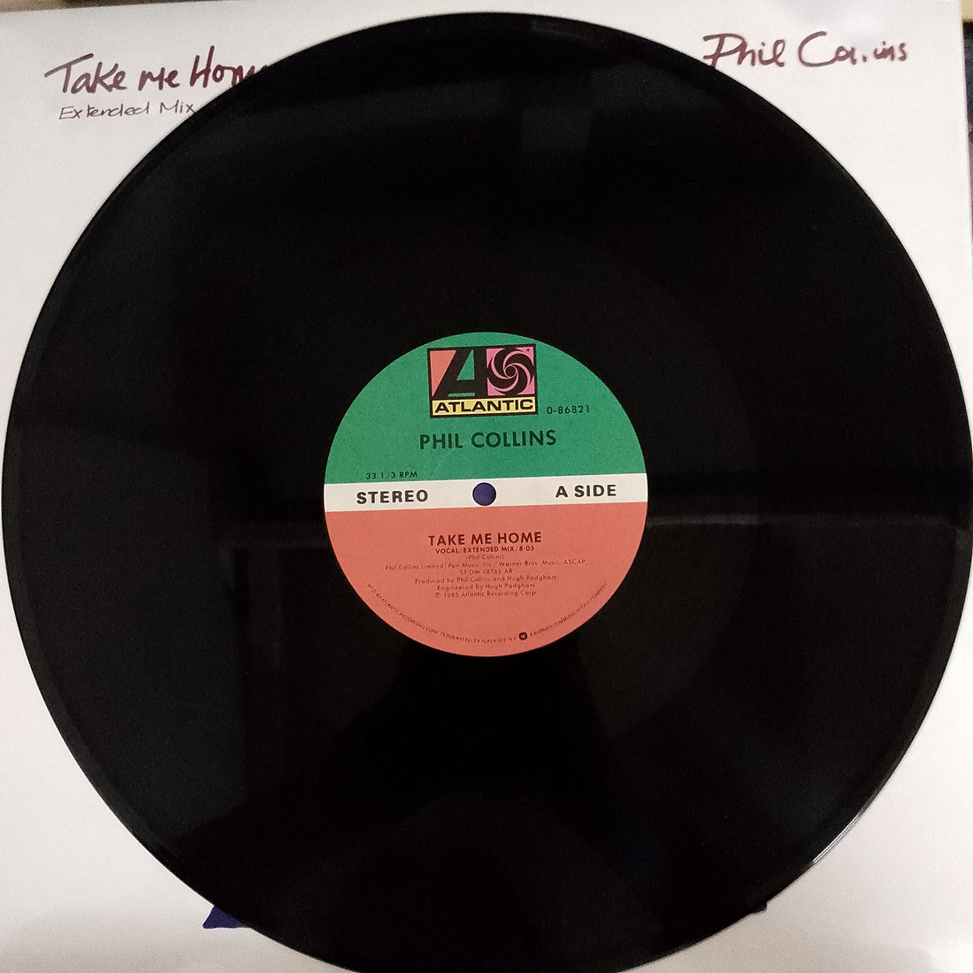 แผ่นเสียง Phil Collins - Take Me Home Extended Mix Vinyl VG+