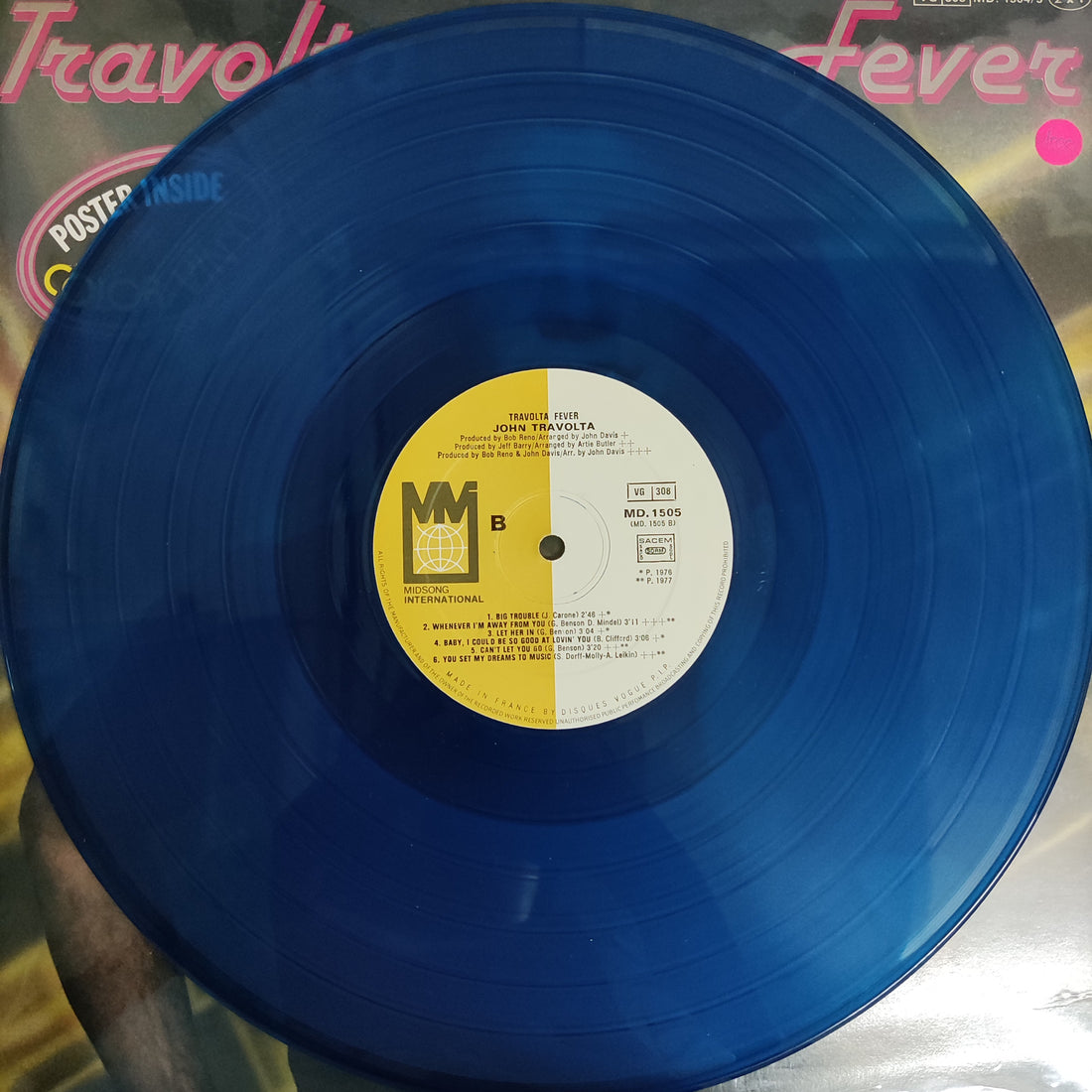 แผ่นเสียง John Travolta - Travolta Fever Vinyl VG+ 2LPs แผ่นสี