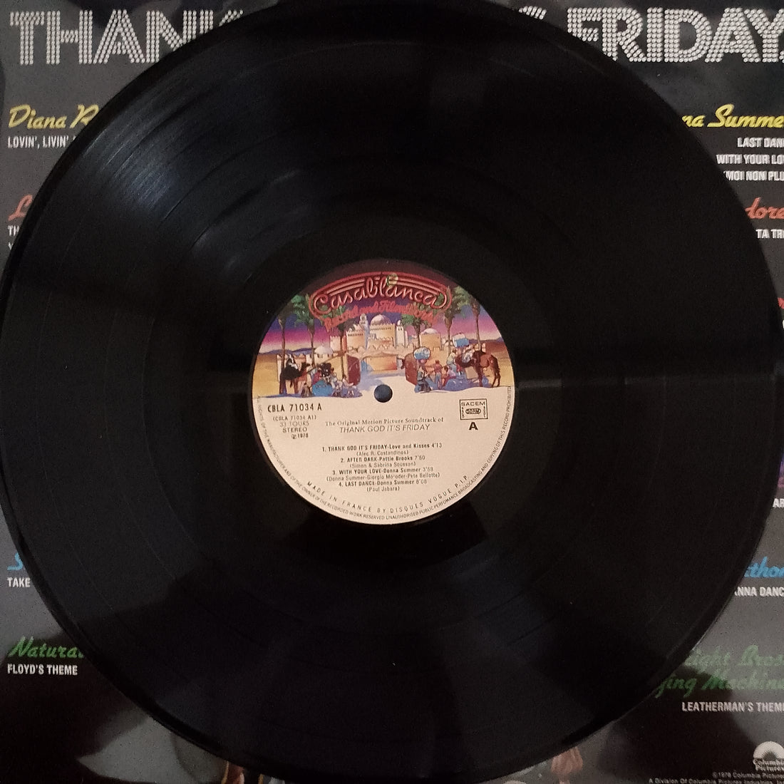 แผ่นเสียง Various - Thank God It's Friday The Original Motion Picture Soundtrack Vinyl VG+ 2LPs