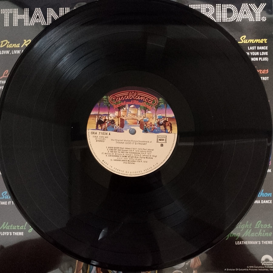 แผ่นเสียง Various - Thank God It's Friday The Original Motion Picture Soundtrack Vinyl VG+ 2LPs