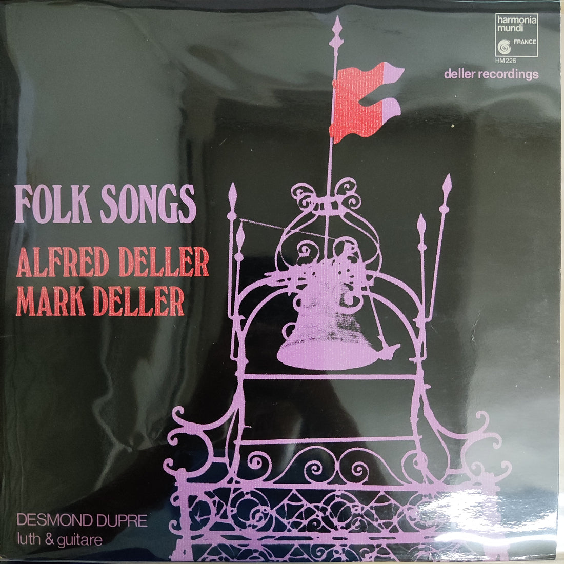 แผ่นเสียง Alfred Deller, Mark Deller - Folk Songs Vinyl VG+