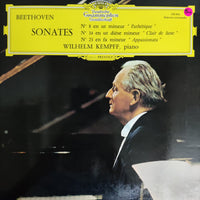 แผ่นเสียง Ludwig van Beethoven - Wilhelm Kempff - Sonates N°8 En Ut Mineur "Pathétique" / N°14 En Ut Dièse Mineur "Clair De Lune" / N°23 En Fa Mineur "Appassionata" Vinyl VG+