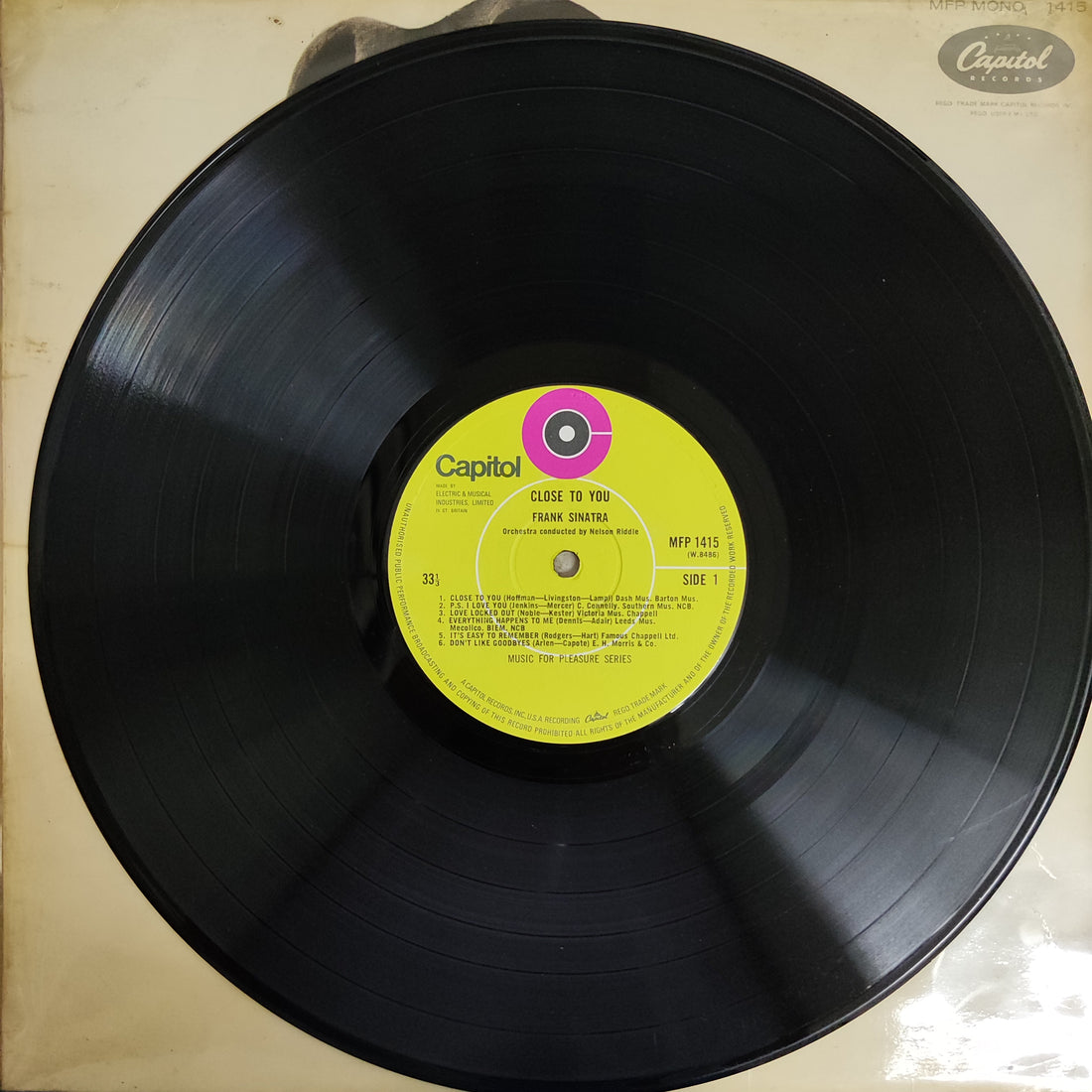 แผ่นเสียง Frank Sinatra - Close To You Vinyl VG+