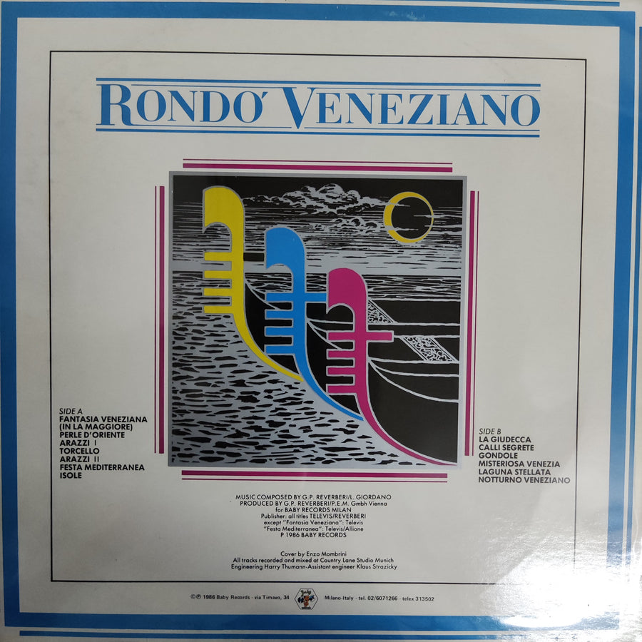 แผ่นเสียง Rondò Veneziano - Rapsodia Veneziana Vinyl VG+