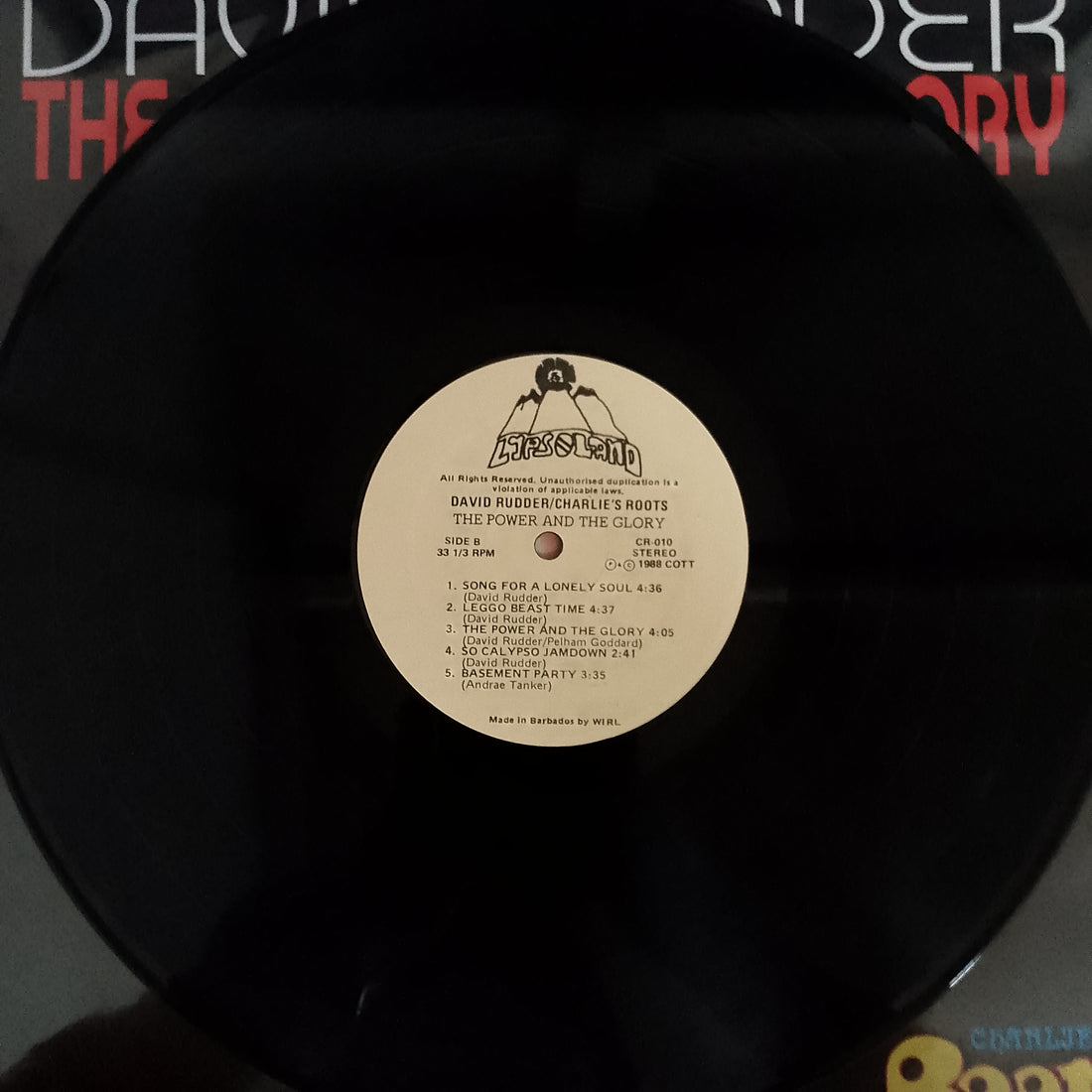 แผ่นเสียง David Rudder / Charlies Roots - The Power & The Glory Vinyl VG+