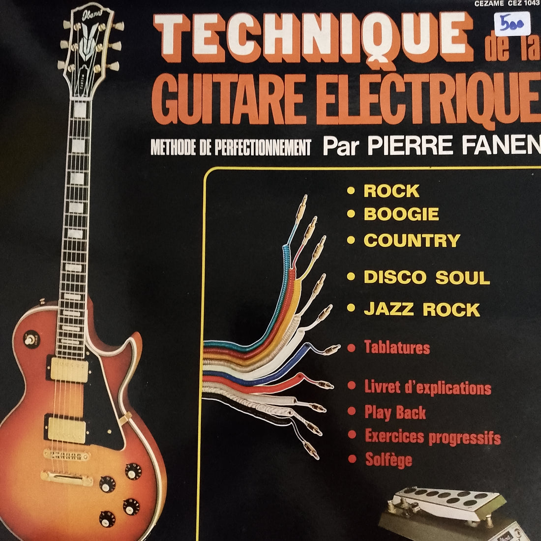 แผ่นเสียง Pierre Fanen - Technique De La Guitare Electique Vinyl VG+