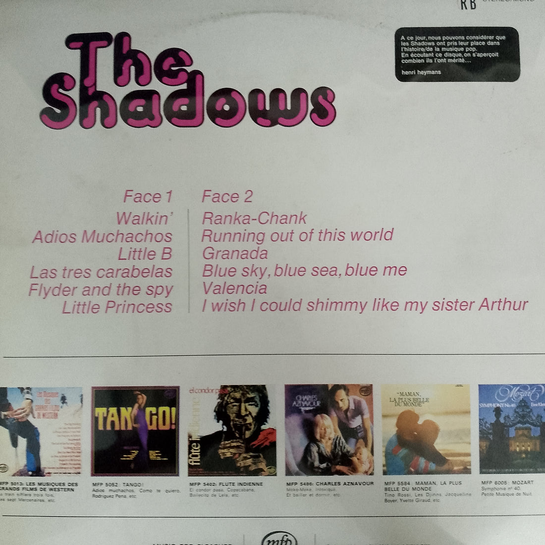 แผ่นเสียง The Shadows - The Shadows Vinyl VG+
