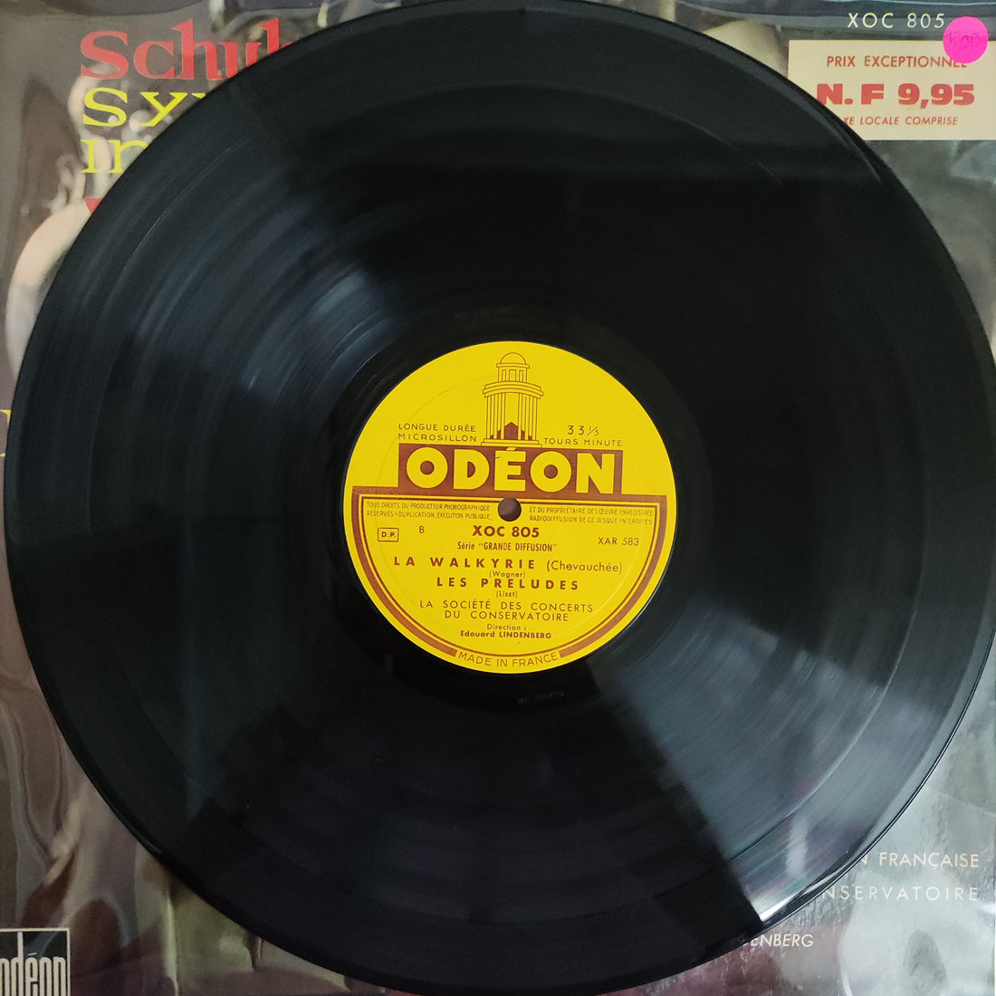 แผ่นเสียง Franz Schubert, Richard Wagner, Franz Liszt, Edouard Lindenberg - Symphonie Inachevée - La Walkyrie Chevauchée - Les Préludes Vinyl VG+