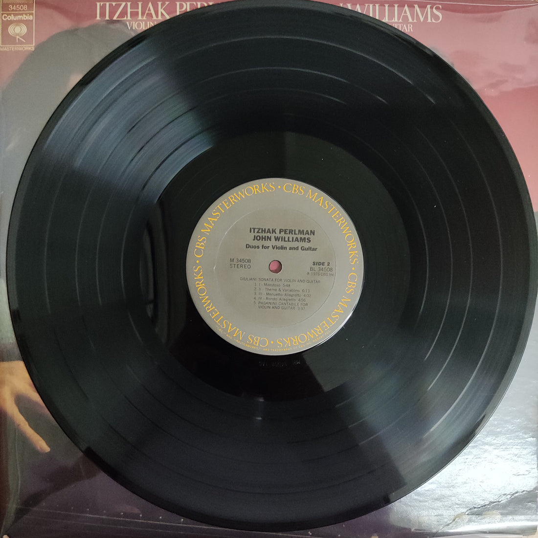 แผ่นเสียง Itzhak Perlman & John Williams - Duo - Duos For Violin And Guitar Vinyl VG+