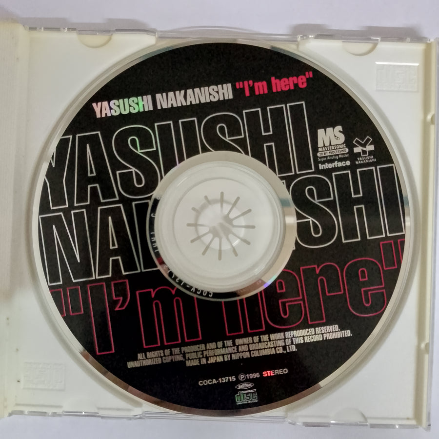 ซีดี Yasushi Nakanishi - " l'm Here" CD VG+