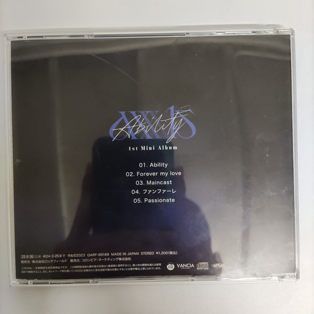 ซีดี Axxx1S - Ability CD VG+