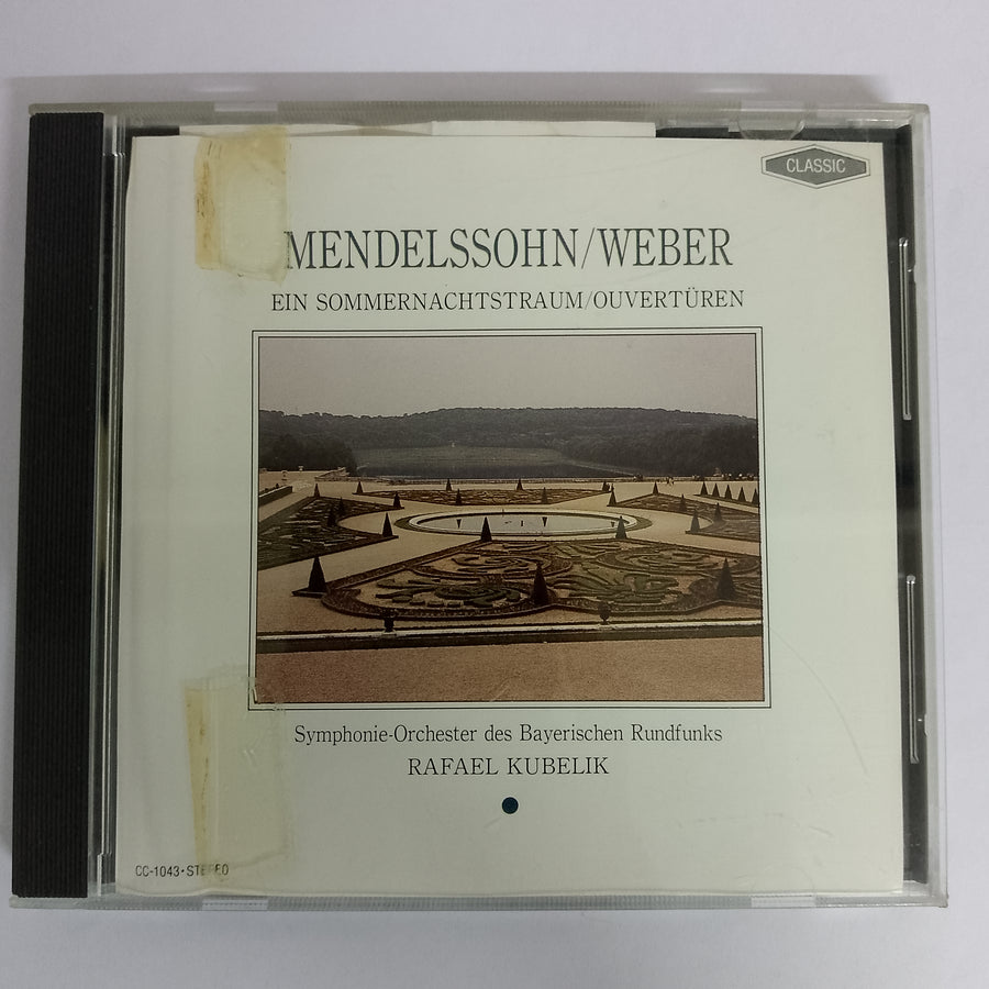 ซีดี Rafael Kubelik Symphomnie-Orchester des Bayerischen Rundfunks - Mendlssohn / Weber - Ein Sommernachtstraum / Ouverturen CD VG+