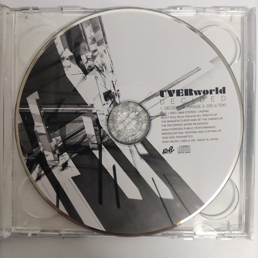 ซีดี UverWorld - Decided CD VG 1CD 1DVD