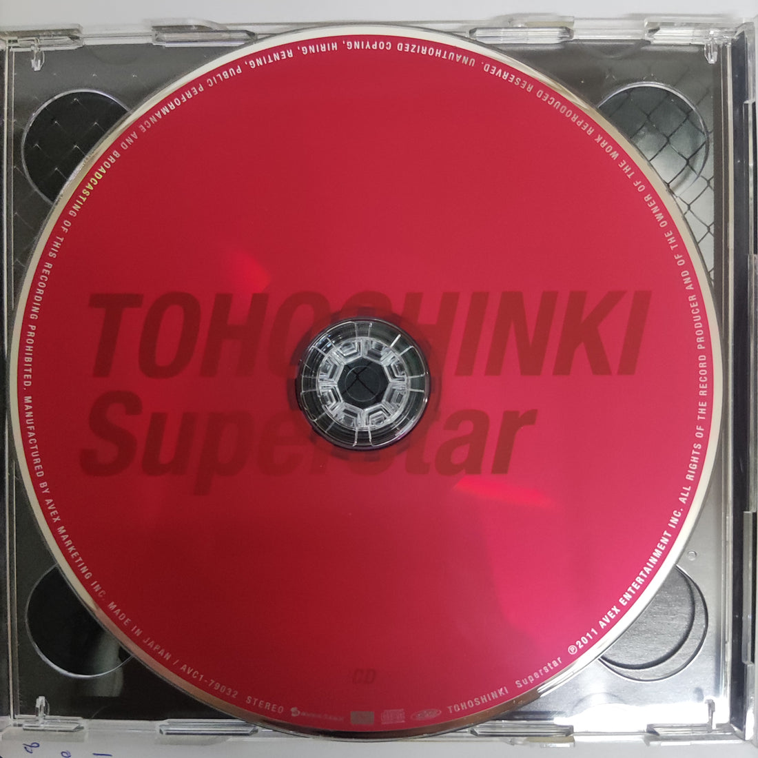 ซีดี Tohoshinki - Superstar CD VG+ 1CD 1DVD