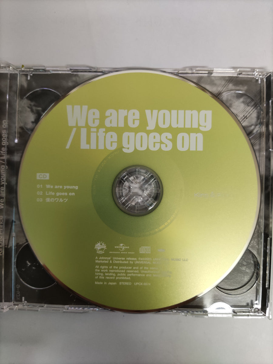 ซีดี King & Prince - We Are Young/Life Goes On CD VG+ 1CD 1DVD