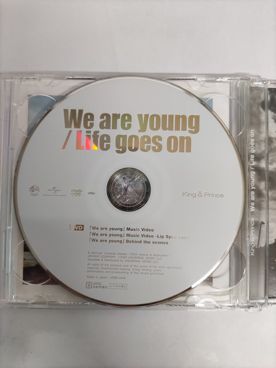 ซีดี King & Prince - We Are Young/Life Goes On CD VG+ 1CD 1DVD