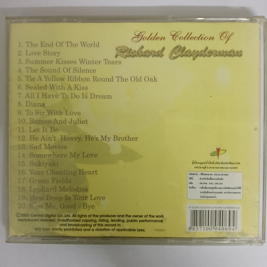 ซีดี Richard Clayderman - Golden Collection Vol.2 CD VG