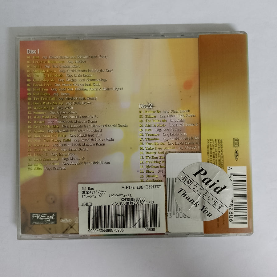 ซีดี Various - The Edm Perfect Mix CD VG 2CDs