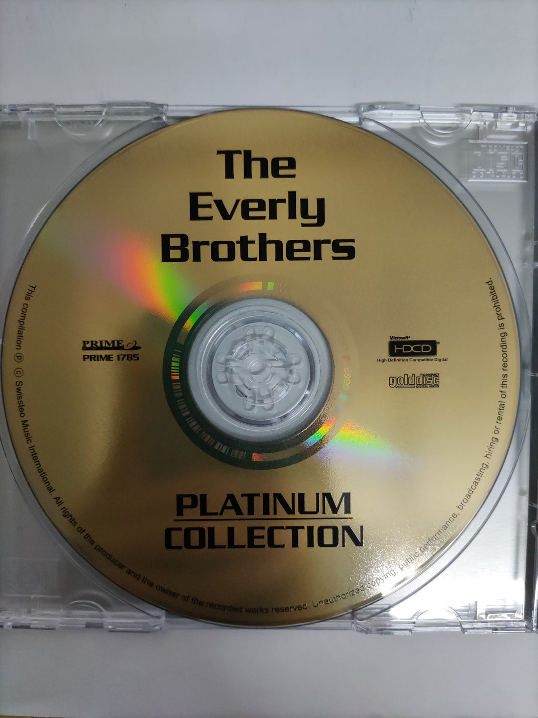 ซีดี The Everly Brothers - Platinum Collection CD VG แผ่นทอง HDCD