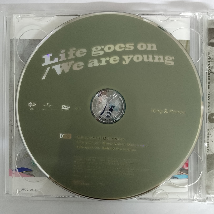 ซีดี King & Prince - Life Goes On / We Are Young CD VG+ 1CD 1DVD