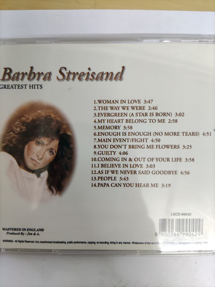 ซีดี Barbra Streisand - Greatest Hits CD VG