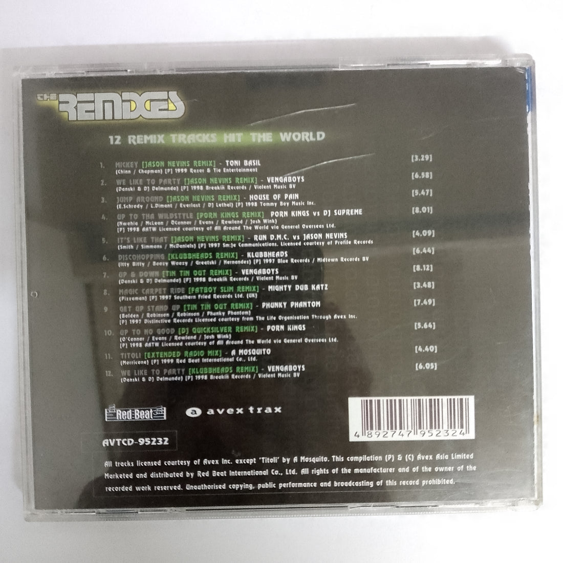 ซีดี Various - The Remixes - 12 Remix Tracks Hit The World CD VG+