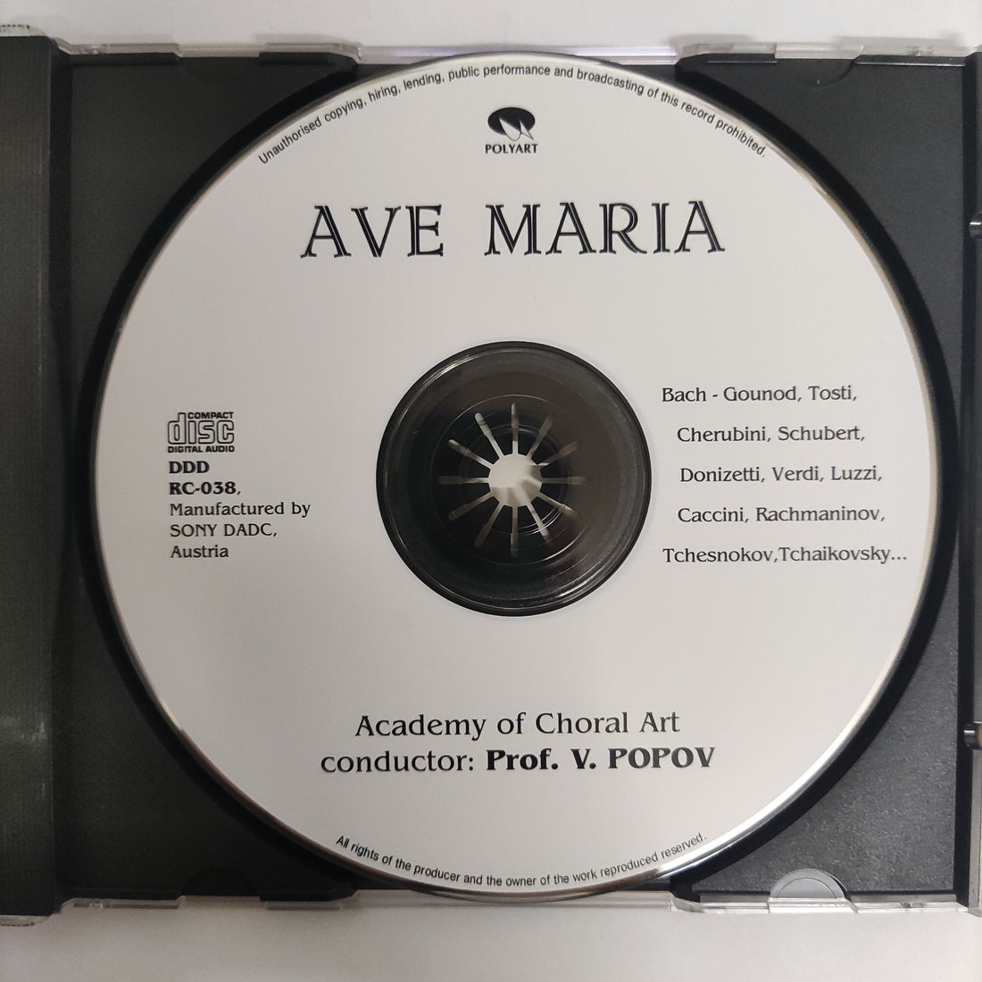 ซีดี Ave Maria CD VG+