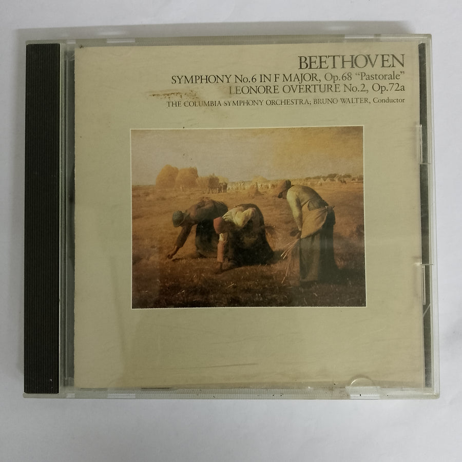 ซีดี ludwig van beethoven - bruno walter, columbia symphony orchestra Symphony no.6 in f major, op.68 "pastorale" - leonore overture no.2, op.72a CD VG