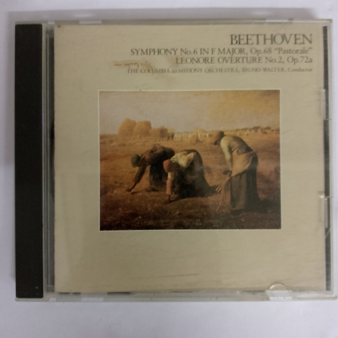 ซีดี ludwig van beethoven - bruno walter, columbia symphony orchestra Symphony no.6 in f major, op.68 "pastorale" - leonore overture no.2, op.72a CD VG