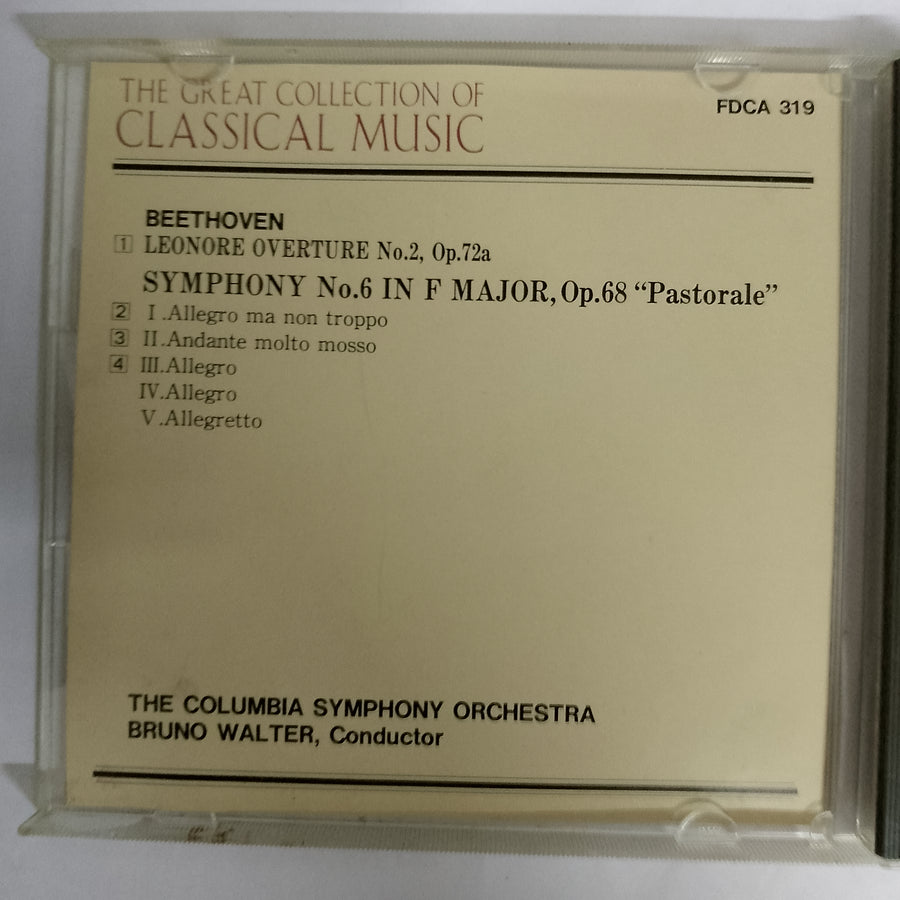 ซีดี ludwig van beethoven - bruno walter, columbia symphony orchestra Symphony no.6 in f major, op.68 "pastorale" - leonore overture no.2, op.72a CD VG