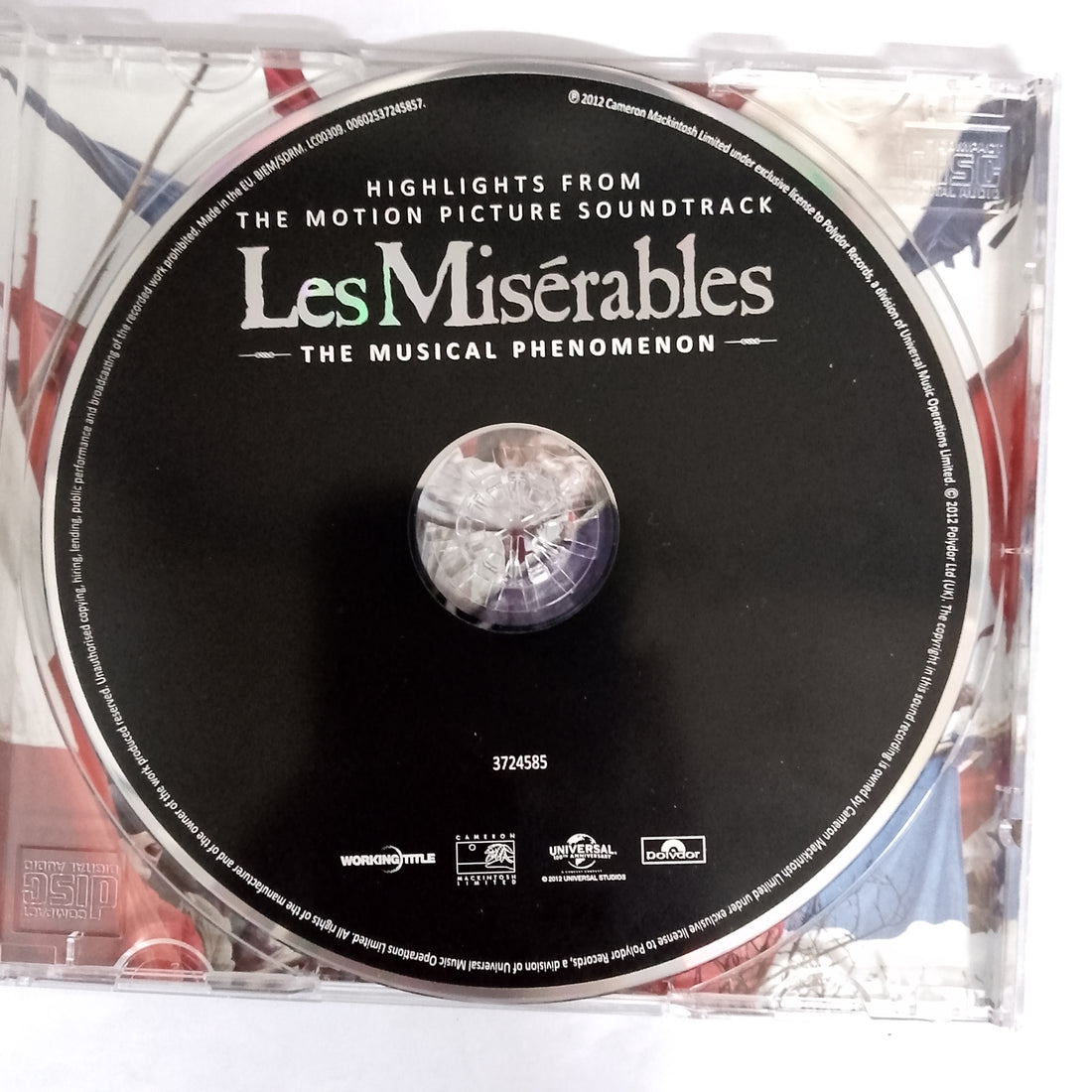 ซีดี Various - Les Miserables: Highlights from the Motion Picture Soundtrack CD VG+