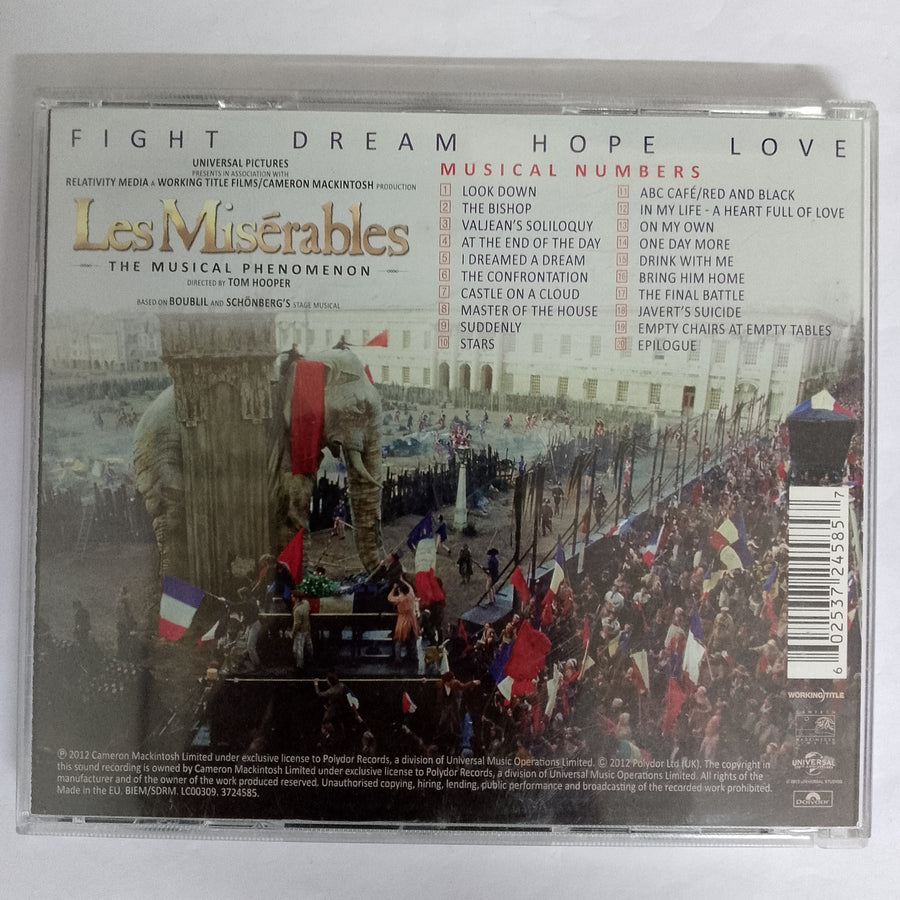 ซีดี Various - Les Miserables: Highlights from the Motion Picture Soundtrack CD VG+