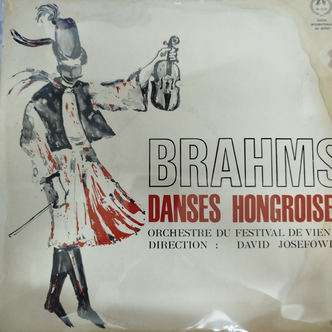 แผ่นมีเสียง Johannes Brahms, Wiener Festspielorchester, David Josefowitz - Hungarian Dances Vinyl VG+