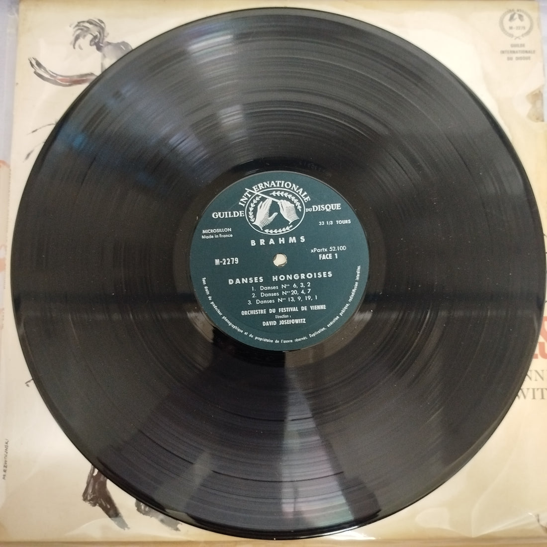 แผ่นมีเสียง Johannes Brahms, Wiener Festspielorchester, David Josefowitz - Hungarian Dances Vinyl VG+