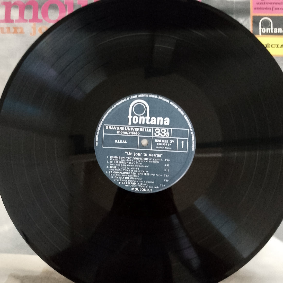 แผ่นเสียง Mouloudji - Un Jour, Tu Verras Vinyl VG+