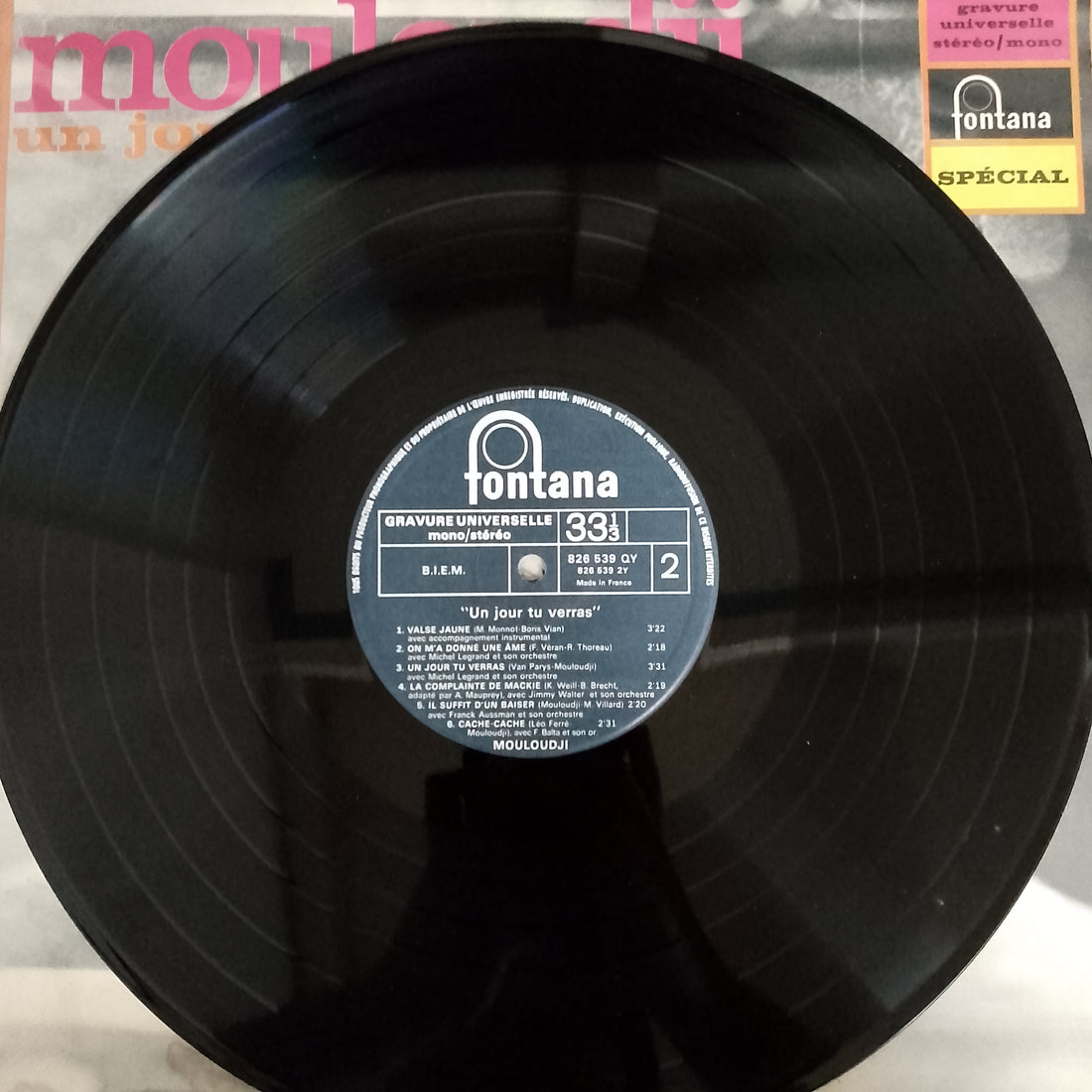 แผ่นเสียง Mouloudji - Un Jour, Tu Verras Vinyl VG+