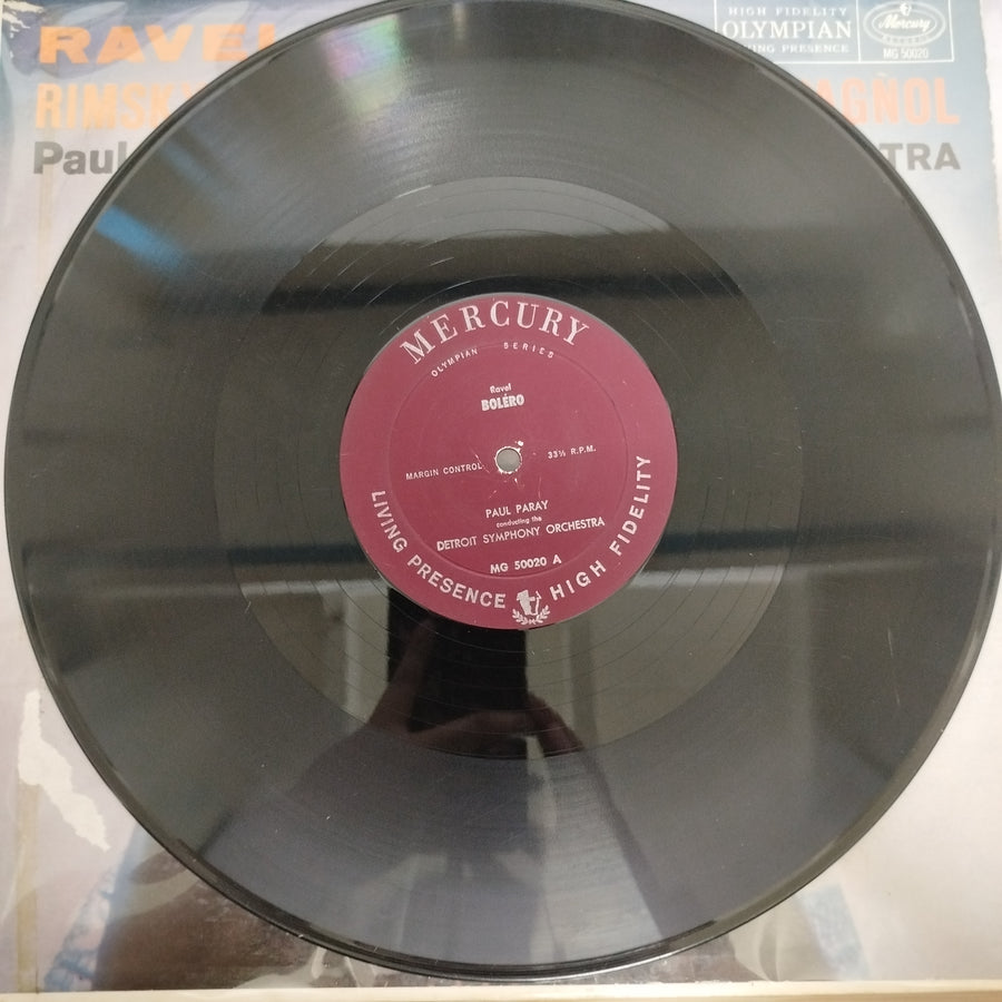 แผ่นเสียง Maurice Ravel / Nikolai Rimsky-Korsakov - Paul Paray Conducting The Detroit Symphony Orchestra - Bolero / Capriccio Espagnol Vinyl G