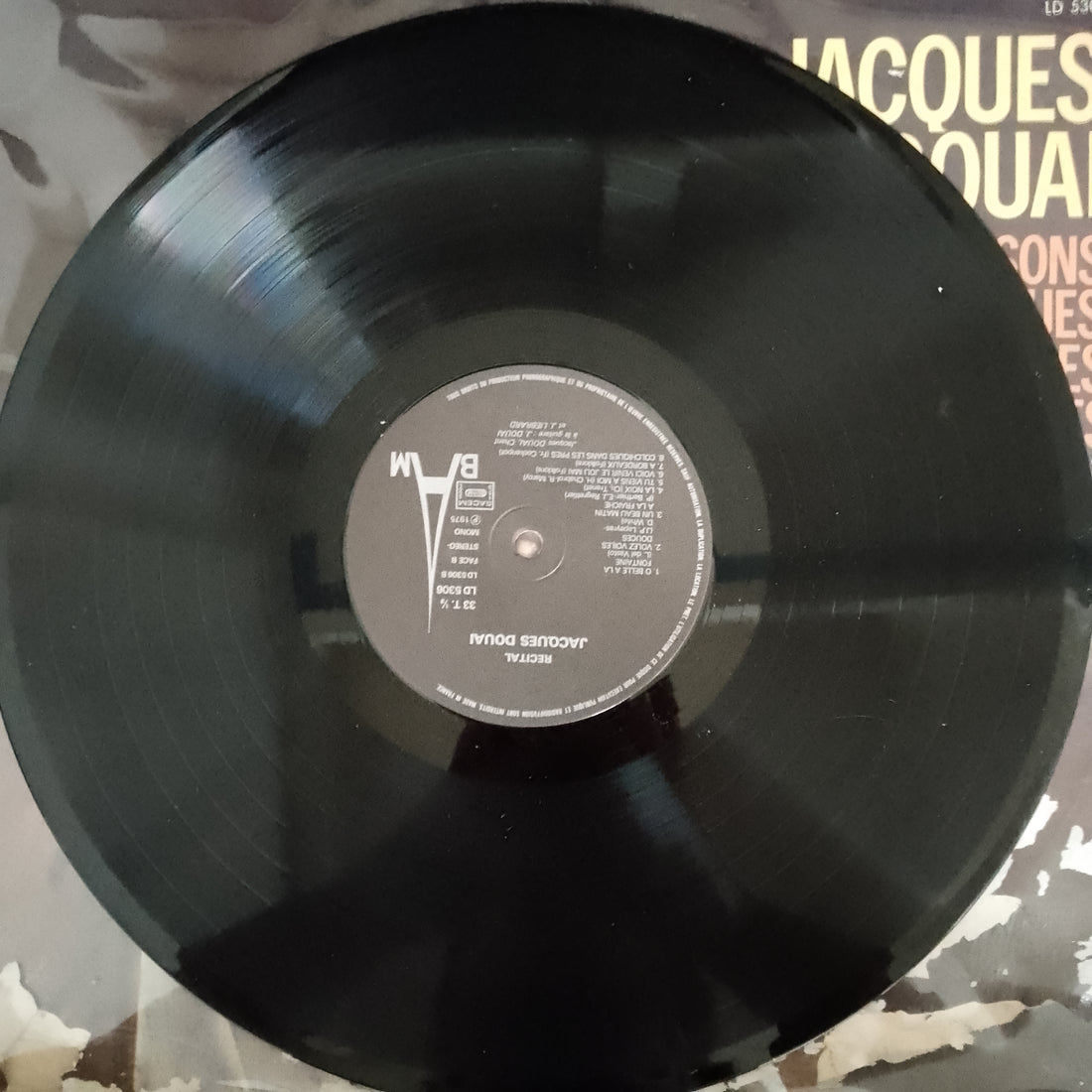 แผ่นเสียง Jacques Douai - Chansons Poétiques Anciennes Et Modernes Vol 1 Vinyl VG